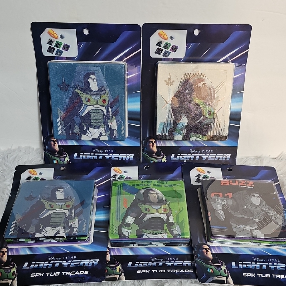 Disney‎ Pixar Buzz Lightyear Tub Treads   SET OF 5 (NEW)